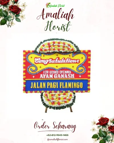 Bunga Papan Congratulation di Kedungkandang